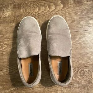 Steve Madden grey slip on sneakers
